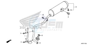 TRX90XH Europe Direct - (ED) drawing EXHAUST MUFFLER