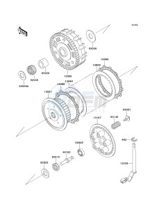 VN 800 B [VULCAN 800 CLASSIC] (B10) B10 drawing CLUTCH