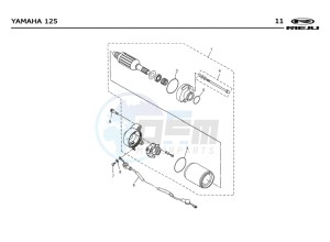 RS2-125-NACKED-PRO-GREY drawing START ENGINE  Yamaha 125 4T EURO2