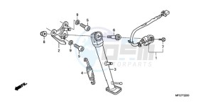 CB600FA39 France - (F / ABS CMF ST) drawing STAND