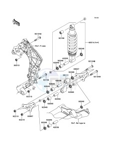 Z1000 ZR1000DCF FR GB XX (EU ME A(FRICA) drawing Suspension/Shock Absorber