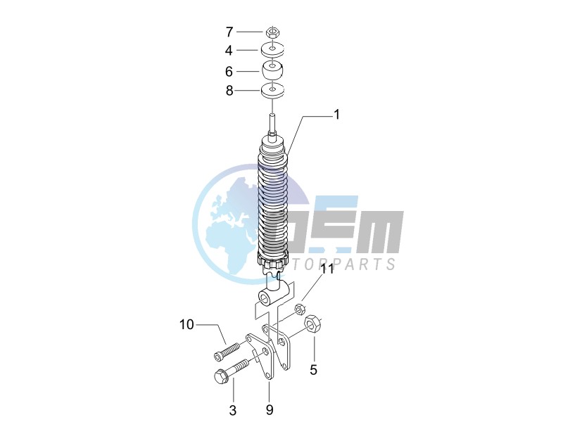 Rear suspension - Shock absorbers