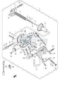 VL250 (E2) drawing CARBURETOR (MODEL Y K1)