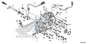 TRX500FM5G TRX500FM Australia - (U) drawing REAR CRANKCASE COVER