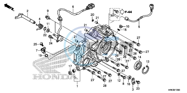 REAR CRANKCASE COVER