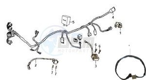 XS-125-K drawing WIRING HARNASS