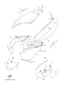 YN50 YN50FU OVETTO 4T (2ACP 2ACP) drawing SIDE COVER