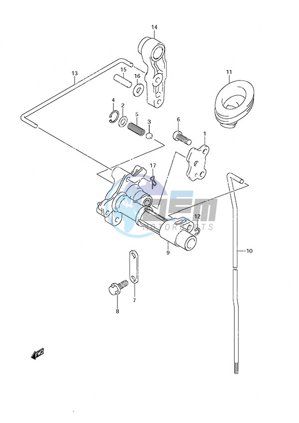 Clutch Rod w/Remote Control