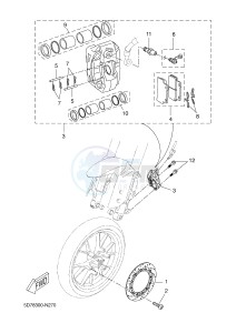 YZF-R125 R125 (5D7P 5D7P 5D7P) drawing FRONT BRAKE CALIPER