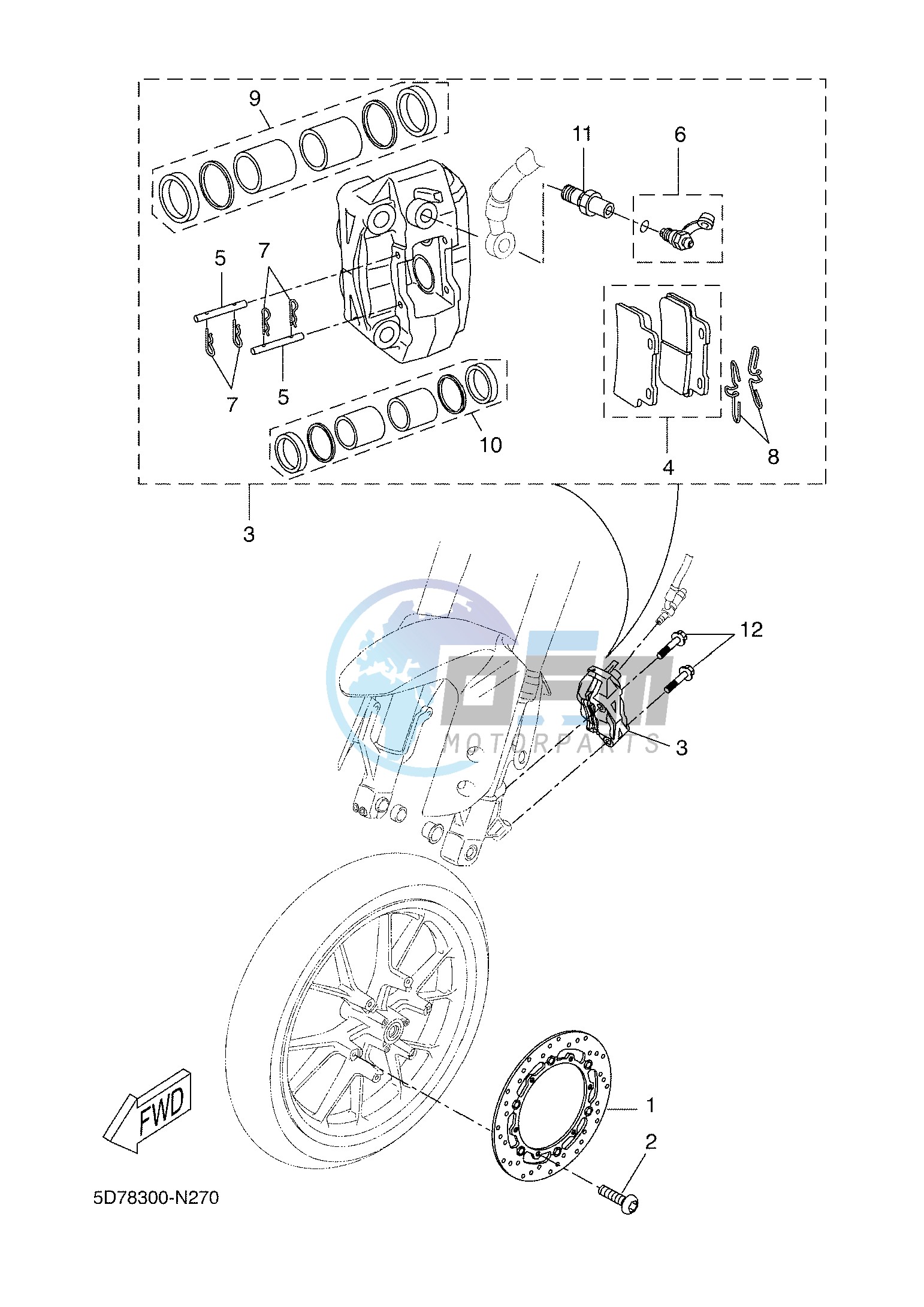 FRONT BRAKE CALIPER