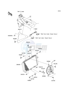 ZR 750 L [Z750 EU] (L7F-L8F) L8F drawing RADIATOR