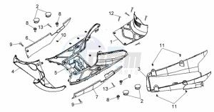 CELLO 50 45KMH drawing FOOTREST / LOWER COWLING