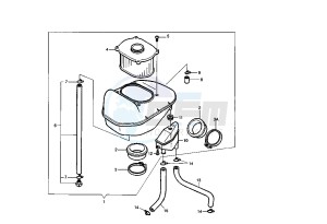 V RAPTOR 650 drawing AIR CLEANER