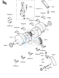 ZX 600 C [NINJA 600R] (C1-C2) [NINJA 600R] drawing CRANKSHAFT