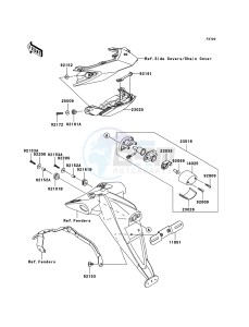 Z1000_ABS ZR1000C7F FR GB XX (EU ME A(FRICA) drawing Taillight(s)