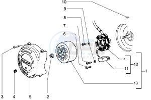 Runner 50 drawing Flywheel magneto