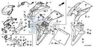 NC750SDE NC750SD Europe Direct - (ED) drawing TAILLIGHT