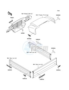 MULE 3010 4x4 KAF620E6F EU drawing Decals