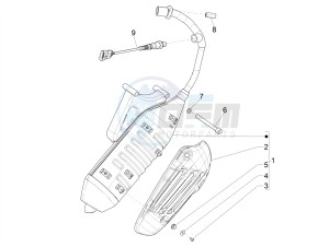 PRIMAVERA 50 4T 3V E4 30 MPH NOABS 30 Mph (NAFTA) drawing Silencer