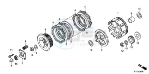 CBR125RC drawing CLUTCH