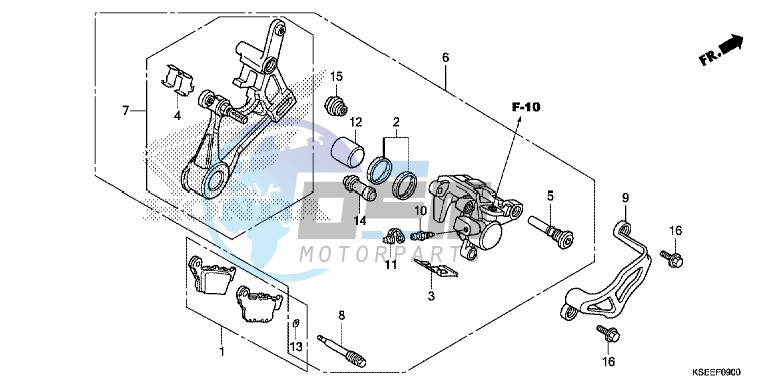 REAR BRAKE CALIPER