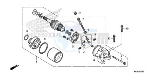 CRF450XE CRF450R Europe Direct - (ED) drawing STARTING MOTOR