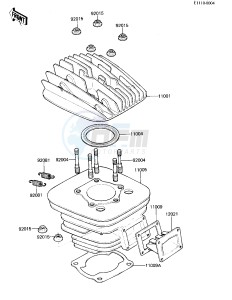 KX 125 A [KX125] (A7) [KX125] drawing CYLINDER HEAD_CYLINDER_REED VALVE -- 81 A7- -