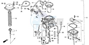 NX650 500 DOMINATOR drawing CARBURETOR