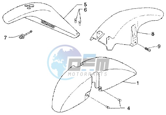 Wheel compartment- mudguard