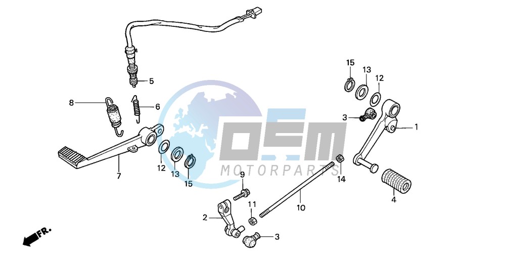 BRAKE PEDAL/CHANGE PEDAL