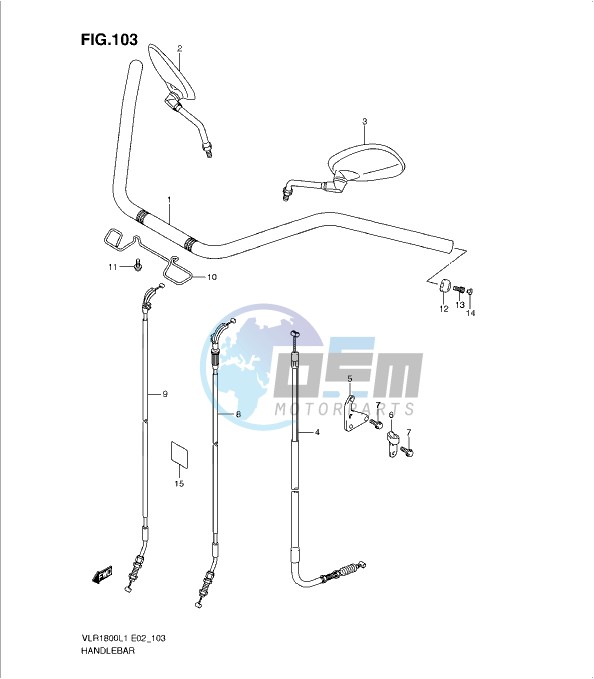 HANDLEBAR (VLR1800L1 E2)