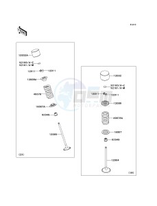 ZX 600 P [NINJA ZX-6R] (7F-8FA) P7F drawing VALVE-- S- -