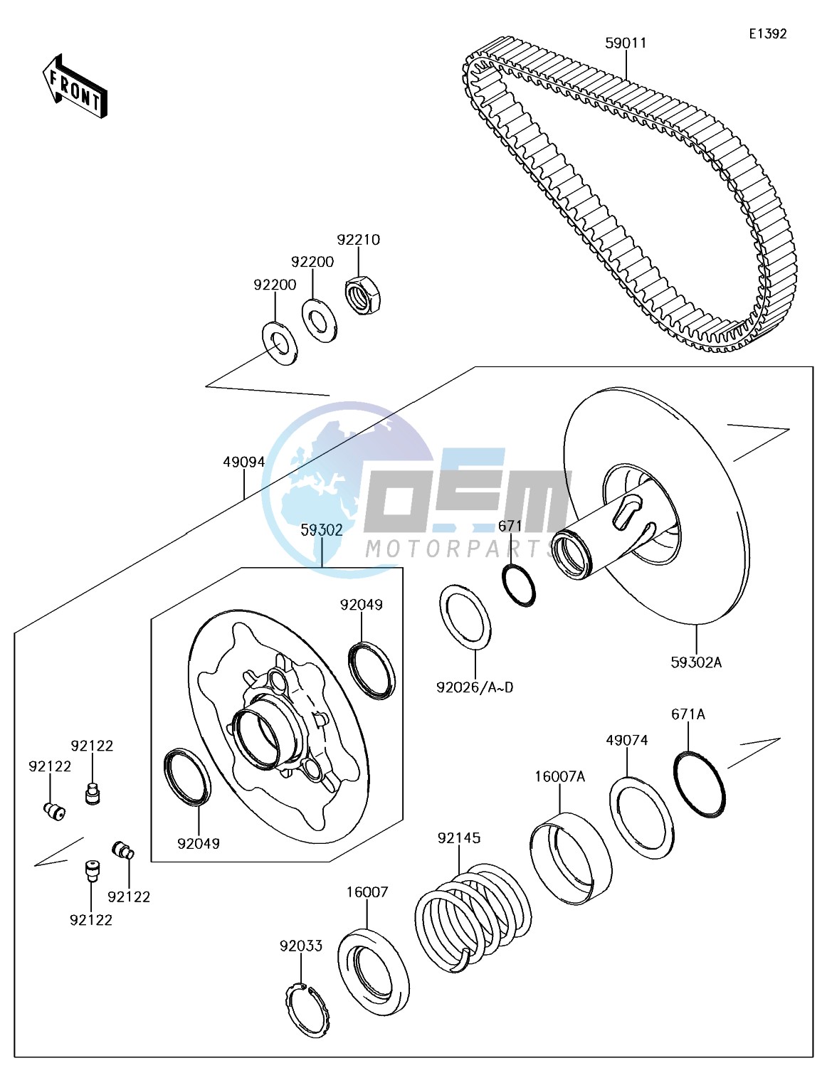 Driven Converter/Drive Belt