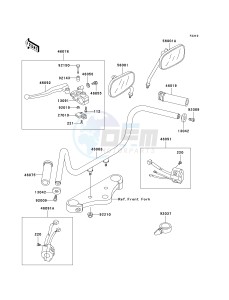 EN 500 C [VULCAN 500 LTD] (C10) C10 drawing HANDLEBAR