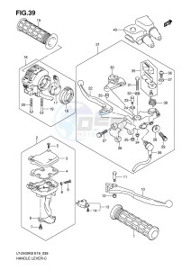 LT-Z400 (E19) drawing HANDLE LEVER