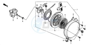 TRX450S drawing RECOIL STARTER