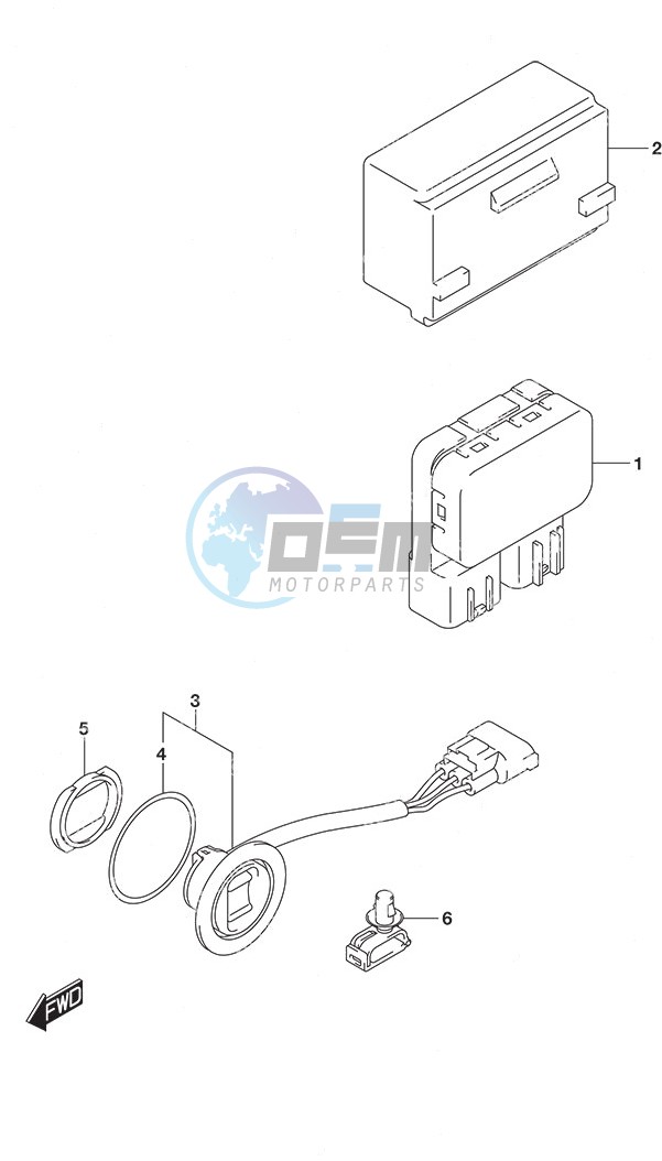 PTT Switch Remote Control w/Power Tilt