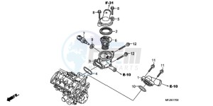 CBR600RR9 Europe Direct - (ED / MME SPC) drawing THERMOSTAT