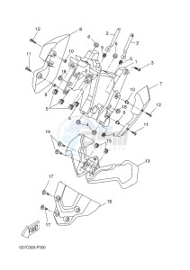 MT125A MT-125 ABS MT-125 ABS (BR35 BR35 BR35 BR35) drawing COWLING 2