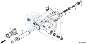 GL1800F GoldWing - GL1800-F 2ED - (2ED) drawing SWINGARM