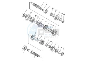 YZ LC 250 drawing TRANSMISSION