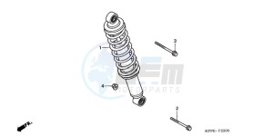 TRX420FA2E TRX420 Europe Direct - (ED) drawing REAR CUSHION