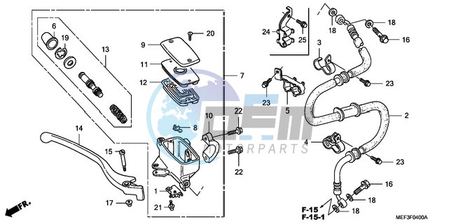 FRONT BRAKE MASTER CYLINDER