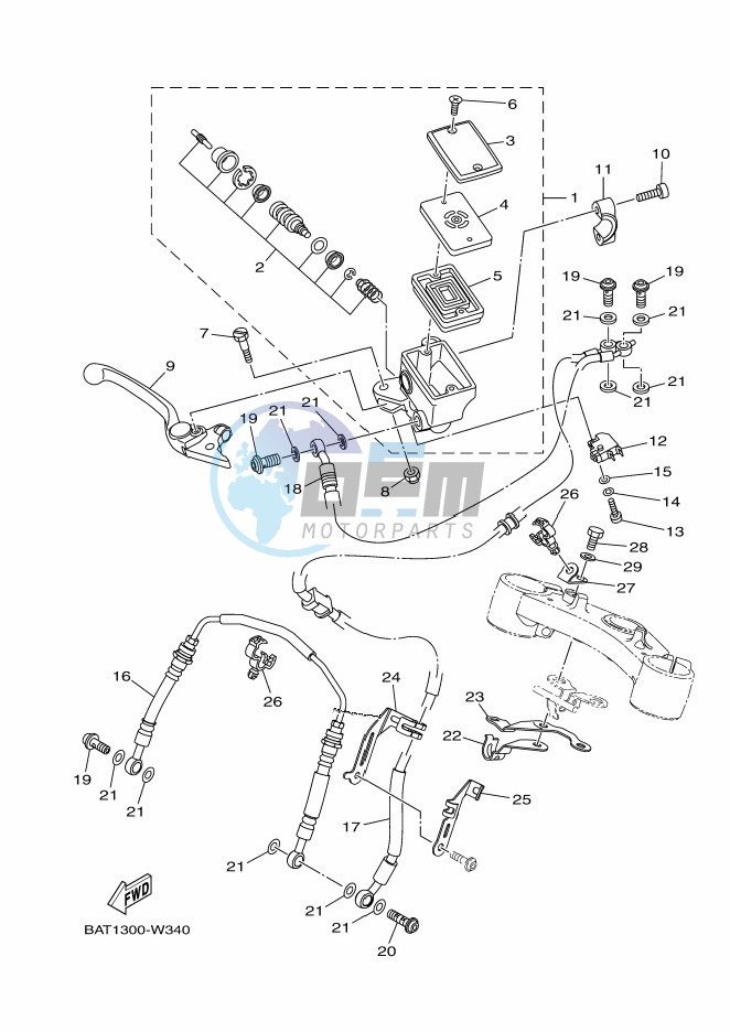 FRONT MASTER CYLINDER