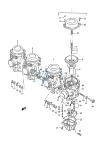 GSX-R1100 (E28) drawing CARBURETOR