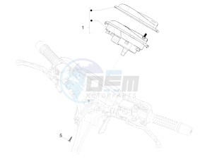 GTS 300 ie ABS (APAC) drawing Meter combination - Cruscotto