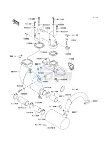 JH 1100 A [1100 ZXI] (A1-A5) [1100 ZXI] drawing MUFFLER-- S- -