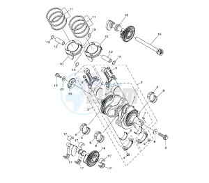 XTZ SUPER TENERE 1200 drawing CRANKSHAFT AND PISTON