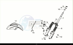 JOYRIDE S 125 (LF12W4-EU) (M1) drawing STRG. STEM COMP