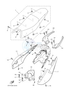 YS125-5C YS125 (BT41) drawing SEAT